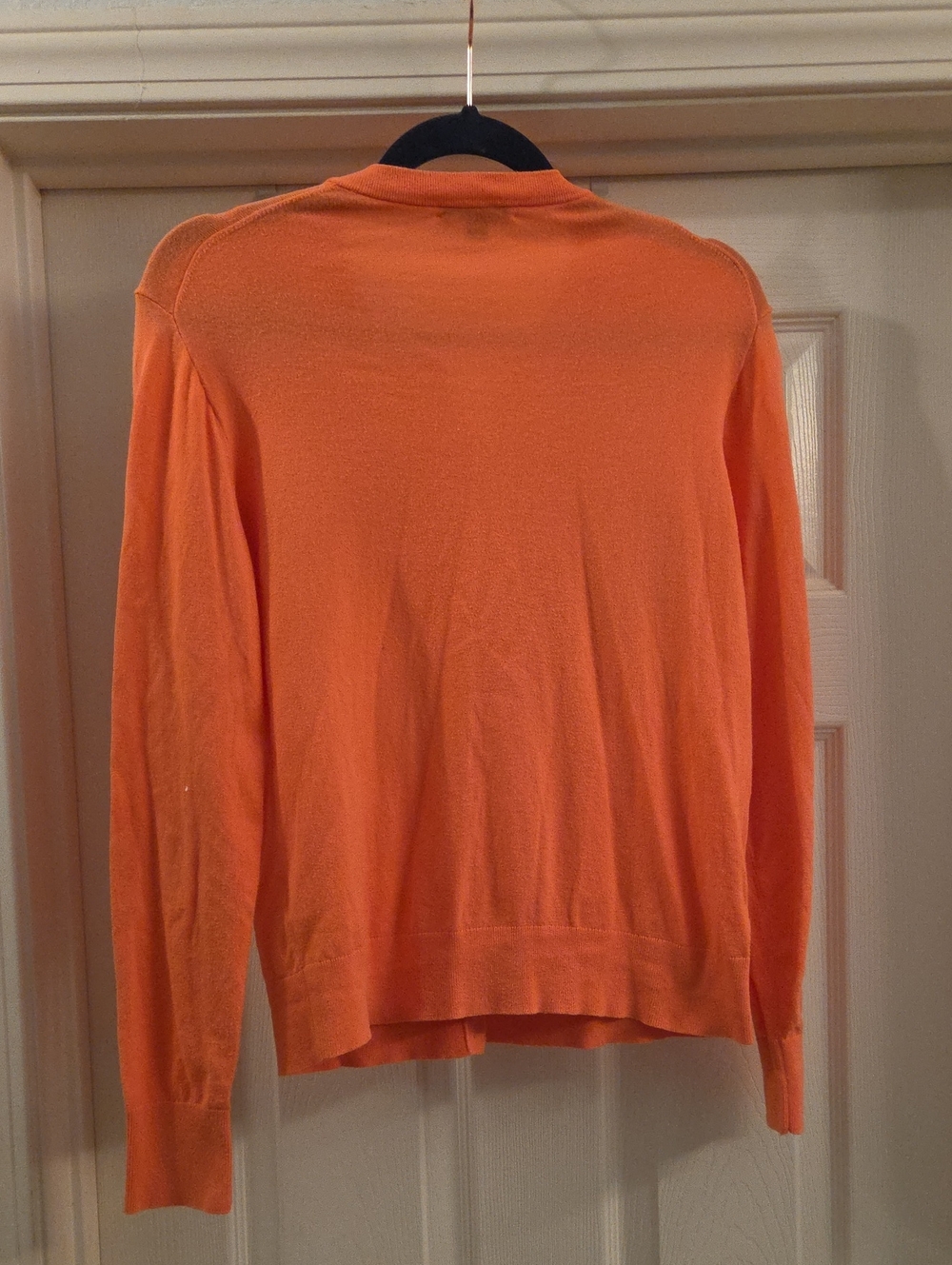 J. Crew Sequin Floral Embroidered Jackie Cardigan Sweater Coral/Peach Size L - Picture 4 of 5